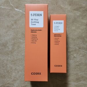 COSRX 5 PDRN Toner & Serum Set, Korean Skincare